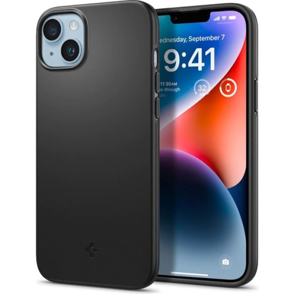 Spigen Apple iPhone 14 Plus Kılıf Thin Fit Black - ACS04773