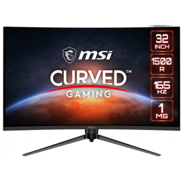 MSI Optix AG321CQR 31.5" 165Hz 1ms (HDMI+Display) Freesync Premium WQHD Curved Oyuncu Monitör