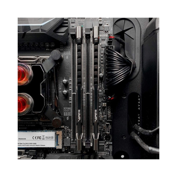 Patriot Viper Steel Dual 16GB(2X8GB) 3200MHz DDR4 Ram PVS416G320C6K - Resim 3