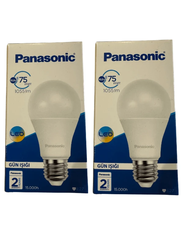 Panasonic 10,5W (75W) 4000K (Günışığı) E27 Duylu Led Ampul (2 Adet)