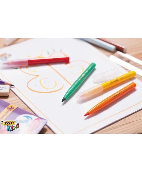 Bic Kids Keçeli Boya Kalemi 10 Renk - 3