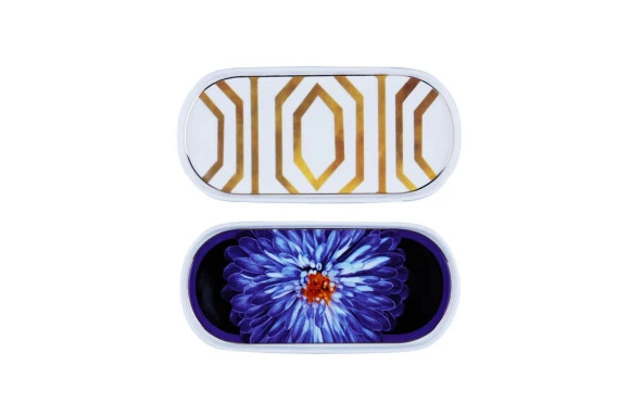 Luckyart  Marian 2'li Bone 21 Cm Oval Servis Tabağı Seti