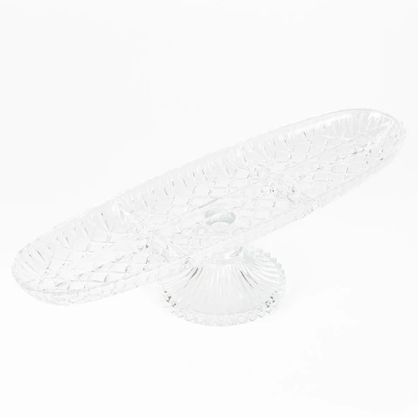 Ayaklı Kase Bölmeli Şeffaf Orta Sunumluk - 2