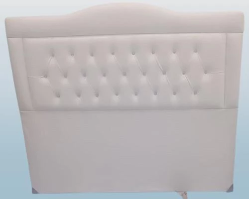 Başlık 90310 DK Çift Kişilik 150 lık MODEL Suni Deri Kumaş Krem Renk El Yapım - Resim 3