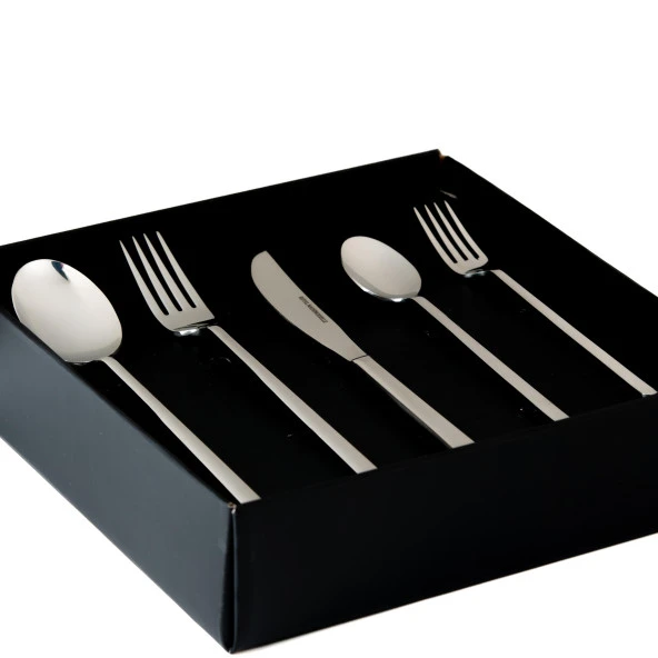 Vogve 36 Parça Çatal Kaşık Takımı Sade Çelik - 2