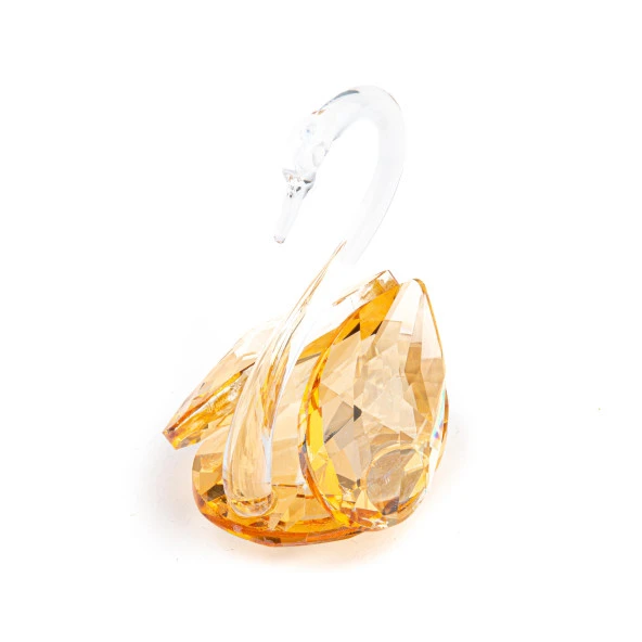 Cam Biblo Dekoratif 3'lü Kuğu Bal Renk - 2