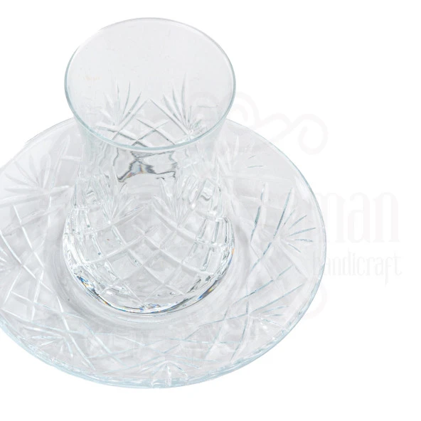 Bardak Çay Bardağı Çay Seti Çay Takımı Lux Püsküllü Baklava Heybeli Çay Seti Sade - 3