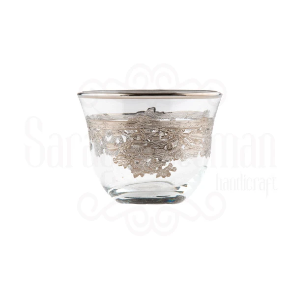 Pantoğraf Bardak Seti İç Yaldız Gümüş - 2