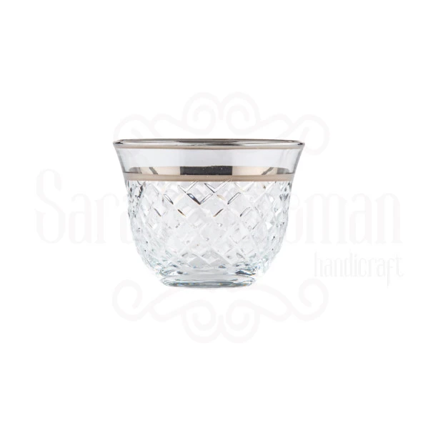 Lux Baklava Bardak Seti Bel Yaldız Platin - 2