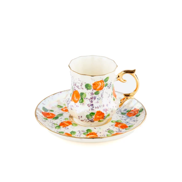 El Dekor ve El Boyaması Kahve Fincanı