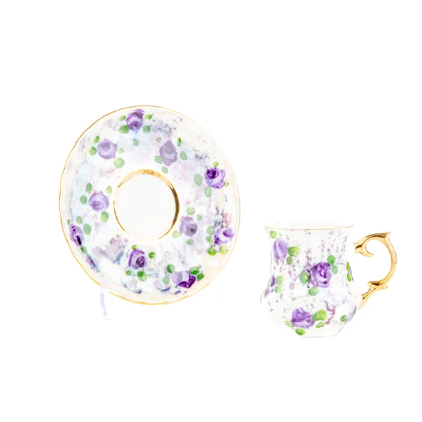 El Dekor ve El Boyaması Kahve Fincanı - 8