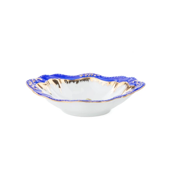 El Dekor ve El Boyaması Çerezlik Oval Kobalt - 2