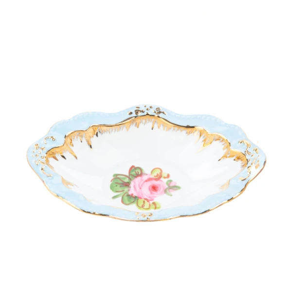 El Dekor ve El Boyaması Çerezlik Oval Turkuaz