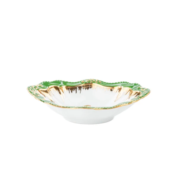 El Dekor ve El Boyaması Çerezlik Oval Yeşil - 2