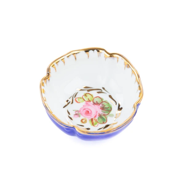 El Dekor ve El Boyaması Kase Düz Renk Küçük Kobalt - 2