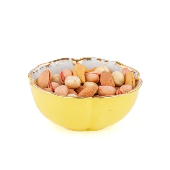 El Dekor ve El Boyaması Kase Düz Renk Küçük Sarı - 3