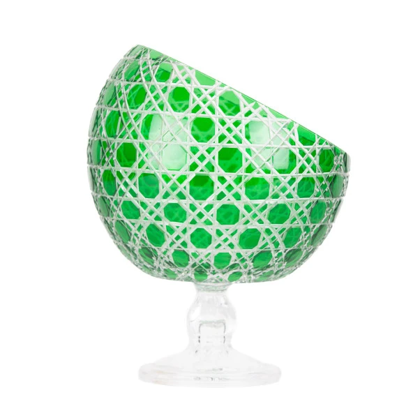 Ayaklı Kase Dondurmalık Yarım Ay Model 18cm Yeşil Renk - 2