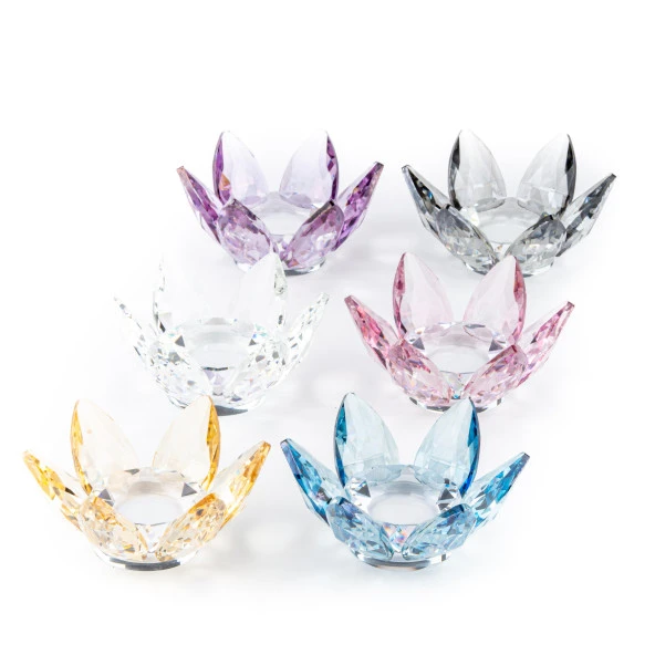 Çay Seti Cam El Dekor Nilüfer Model Renkli Miks - 4