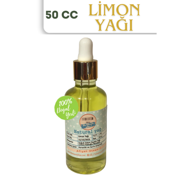 Ordu Organik Pazar Limon Yağı 50 CC