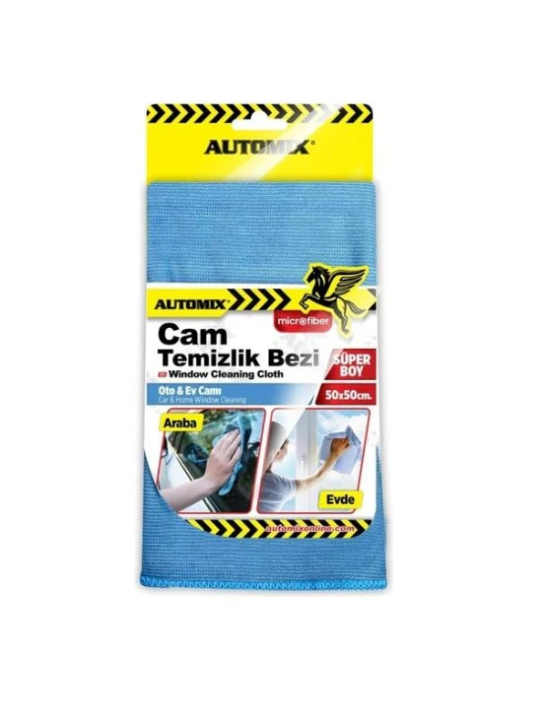 Automix Mikrofiber Cam Temizlik Bezi 50X50CM 44575