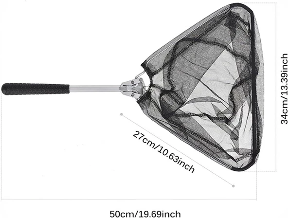 Valkyrie Katlanabilir Balık Kepçesi - Kısa Saplı Portatif Kepçe - Tekne ve Kıyı Balıkçılığı için İdeal - 5