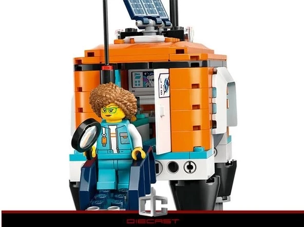 LEGO® City Kutup Keşif Kamyonu ve Mobil Laboratuvarı 60378 Oyuncak Yapım Seti (489 Parça) - Resim 3