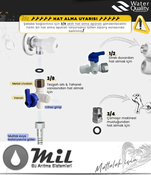 Su Arıtma Cihazı 12 Aşamalı Multi mineralli 8 Lt Çelik Tanklı (DNP12) - 6