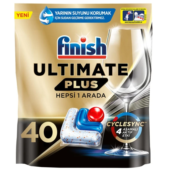 Finish Ultimate Plus Hepsi Bir Arada Bulaşık Makinesi Deterjanı 80 Kapsül