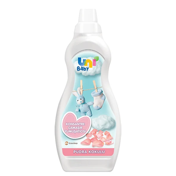 Uni Baby Konsantre Çamaşır Yumuşatıcı Pudra Kokulu 1200 Ml 50 yıkama - 1