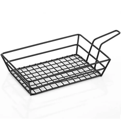 Saplı Dikdörtgen Kızartma Sunum Sepeti ürün görseli