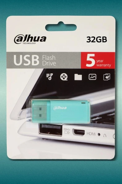 Dahua 32GB Kapaklı USB Bellek U126 Yeşil - 5