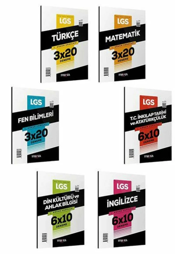 Marka Yayınları 2024 LGS 1. Dönem Tüm Dersler Deneme Paketi