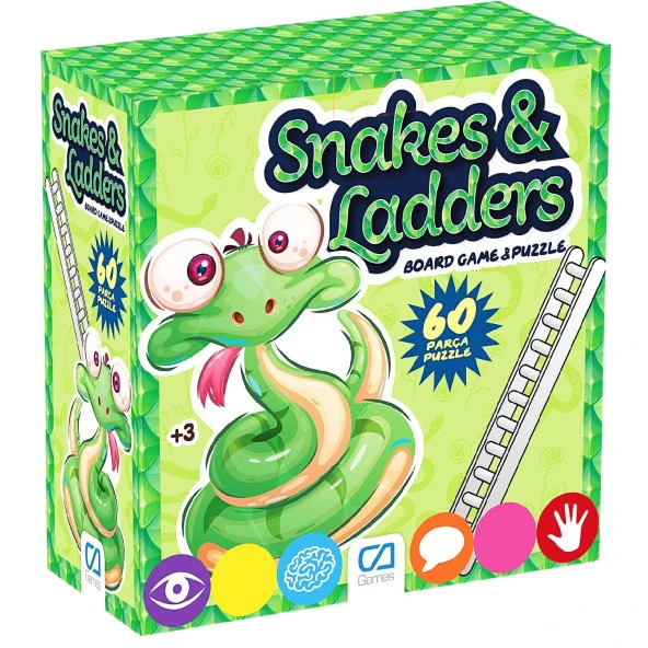 Ca Games Snake And Ladders 60 Parça Puzzle Kod:5157