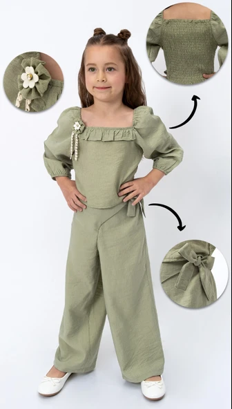 Kız Çocuk Sırt Gipeli Takım  MNK2124 ürün görseli 1