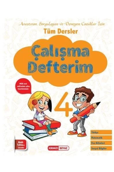 Kırmızı Beyaz 4. Sınıf Tüm Dersler Çalışma Defterim