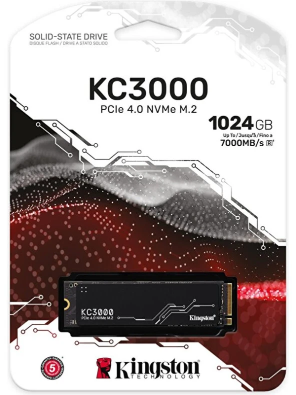 Kingston KC3000 1TB 7000MB/S - 6000MB/S SSD