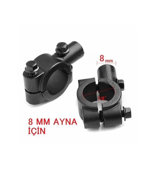 Ayna Takma Bağlantı Aparatı 8 Mm Motorsiklet Atv Bisiklet 1 Adet_Supermoto