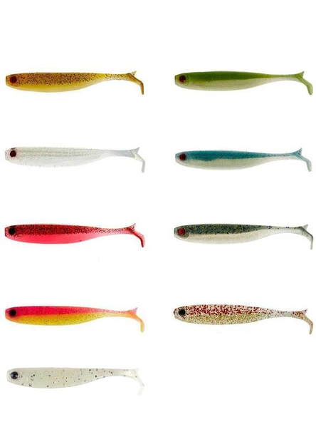 Mustad Mezashi Z-Tail Minnow Silikon Yem 9cm 6 Adet ürün görseli