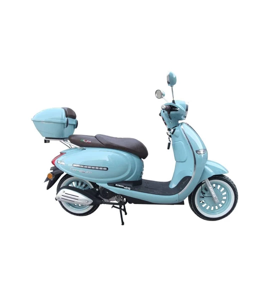 Araro Cappucino 125 Cc - 50 Cc Ayna Takımı Turkuaz Renk _Supermoto - 2