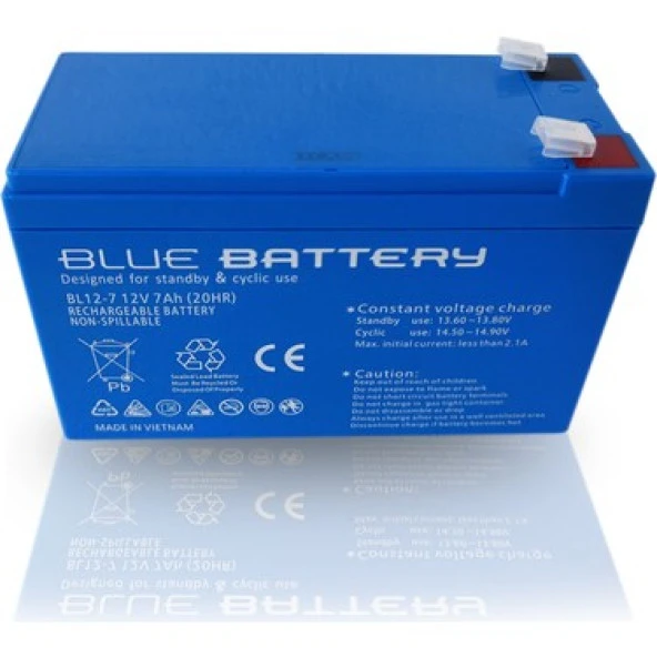 BLUE BATTERY 12V 7AH KURU TİP AKÜ