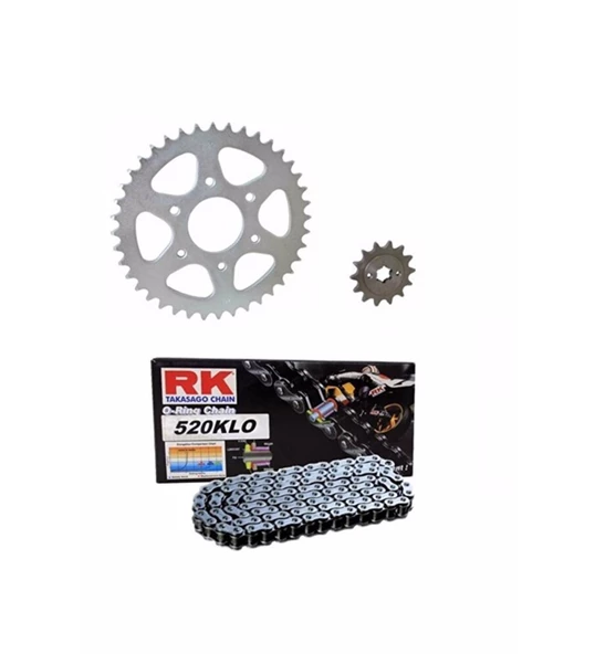 Bajaj Pulsar Ns 200 Zincir Dişli Set Rk _Supermoto