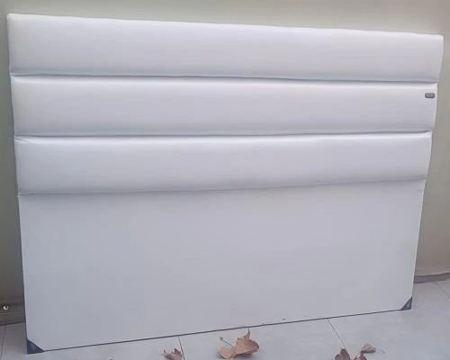 Başlık 90311 DK Çift Kişilik 150 lık Suni Deri Kumaş Model Beyaz Renk El Yapım - 8