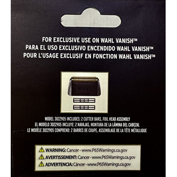 Wahl Professional - 5 Star Serisi Vanish Tıraş Makinesi Yedek Süper Kapalı Altın Folyo ve Kesici bıçak - 3