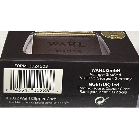 Wahl Professional - 5 Star Serisi Vanish Tıraş Makinesi Yedek Süper Kapalı Altın Folyo ve Kesici bıçak - 4