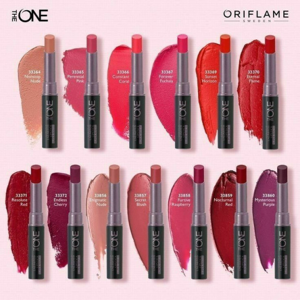 Oriflame The ONE Colour Unlimited Ultra Mat Ruj resaulete Red