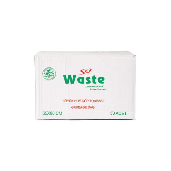 SA WASTE Büyük Boy Çöp Poşeti 50li KOLİ 500 ADET