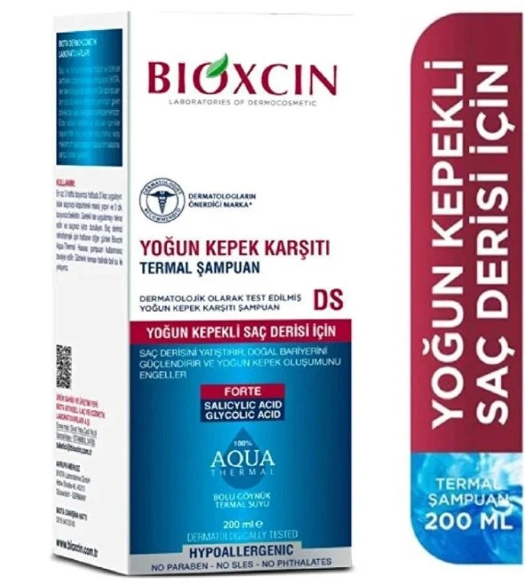 Bioxcin Aqua Thermal DS Yoğun Kepek Karşıtı Termal Şampuan 200 Ml 8680512614319