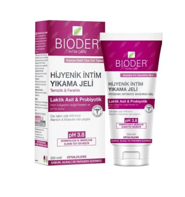 Bioder Hijyenik İntim Yıkama Jeli 200 Ml 8680512630005