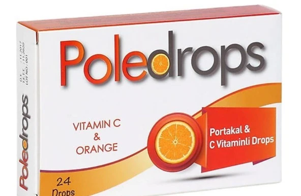 Poledrops Portakal & C Vitaminli Pastil 24lü 8699956000251