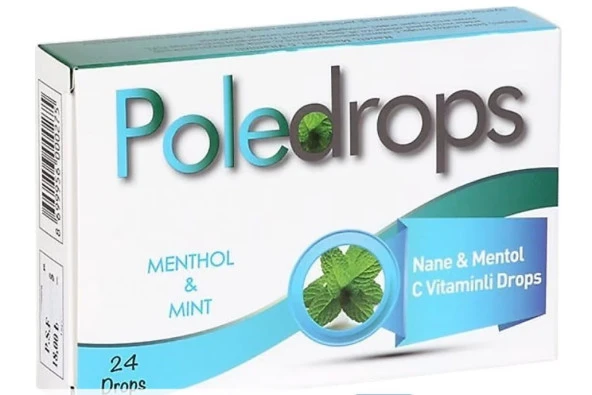 Poledrops Nane & Mentol C Vitaminli Pastil 24lü 869995600075